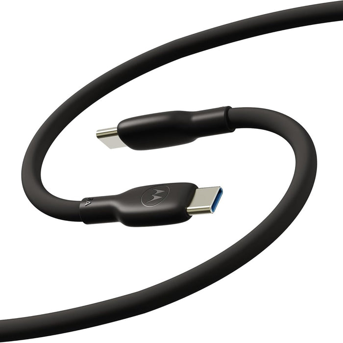 MOTOROLA Silicone 2m Cable C-C 5A, Black