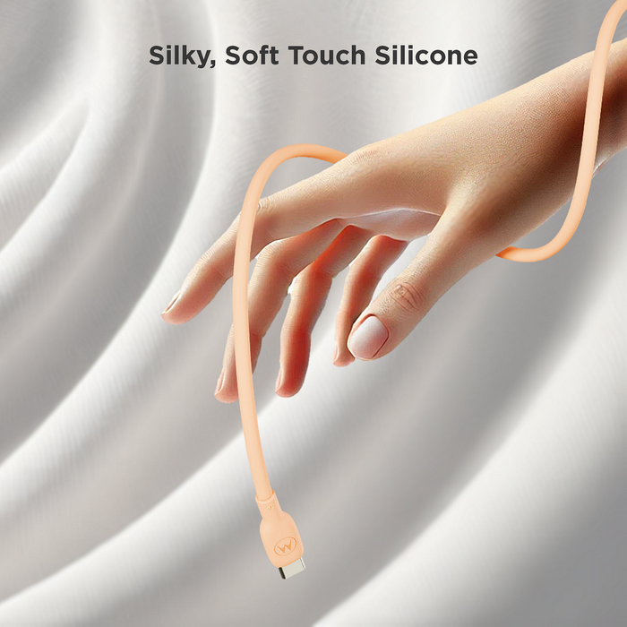 Cable Motorola Silicone 5A Peach Fuzz USB-C to USB-C Cable 2m