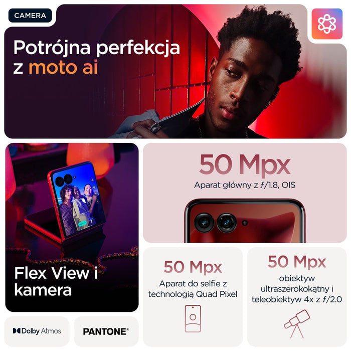 Motorola razr 60 ultra 17.7 cm (6.96") Dual SIM Android 15 5G USB Type-C 16 GB 512 GB 4700 mAh Bordeaux