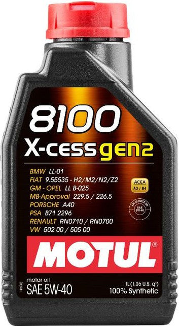 MOTUL 8100 X-CESS GEN2 5W-40 1L