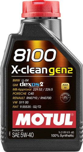 MOTUL 8100 X-CLEAN GEN2 5W-40 1L