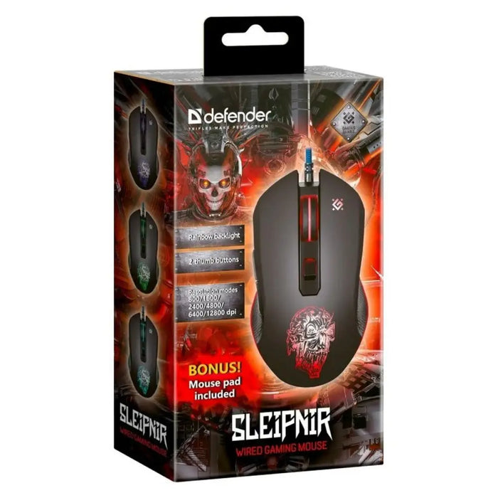Mouse Defender 52927 Black 12800 DPI - Мишки & Mouse<<<Електроника Периферни и резервни части<<<Компютри|