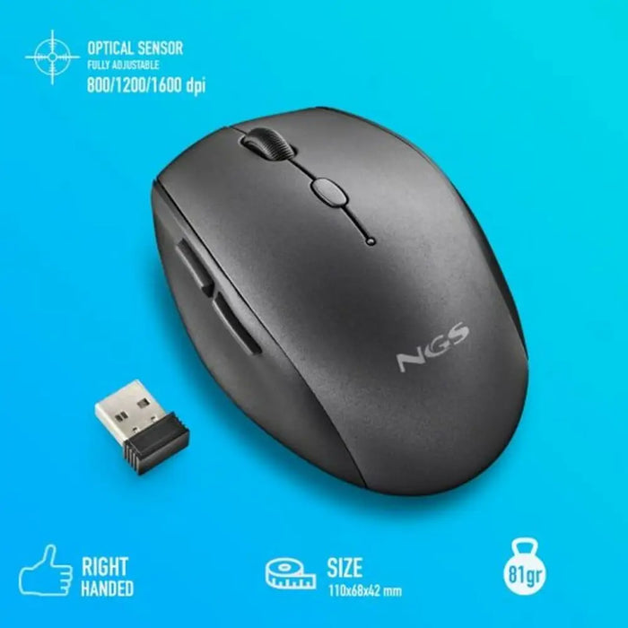 Mouse NGS Black - Електроника Периферни и резервни части<<<Компютри| Електроника<<<BigBuy&&&Мишки & Mouse<<<Електроника