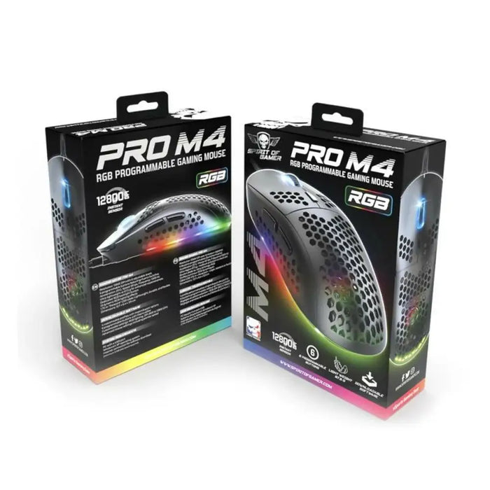 Mouse Spirit of Gamer Ratón Pro M4 Black - Електроника Периферни и резервни части<<<Компютри|
