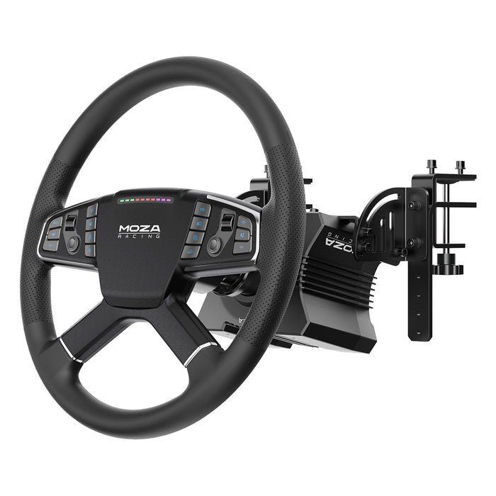 Gaming set - R5 base + TSW truck steering wheel + SRP-Lite pedals + Moza Racing RS071 clamps (PC)
