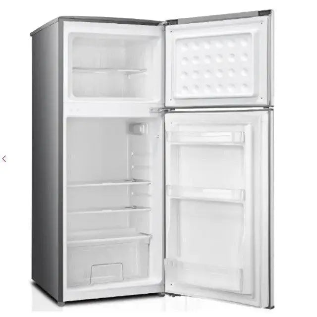 MPM MPM-125-CZ-11/E silver refrigerator with a freezer - Freestanding refrigerator-freezers