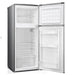 MPM MPM-125-CZ-11/E silver refrigerator with a freezer - Freestanding refrigerator-freezers