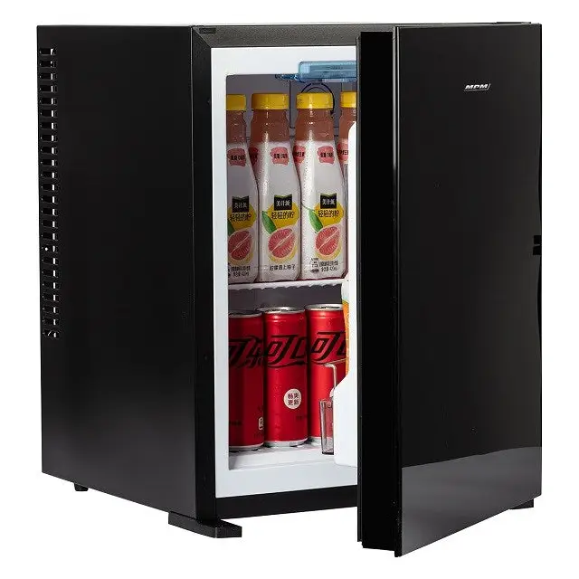 MPM-30-MBS-06/L Minibar refrigerator Freestanding Black with GLASS FRONT BLACK - Freestanding refrigerator-freezers