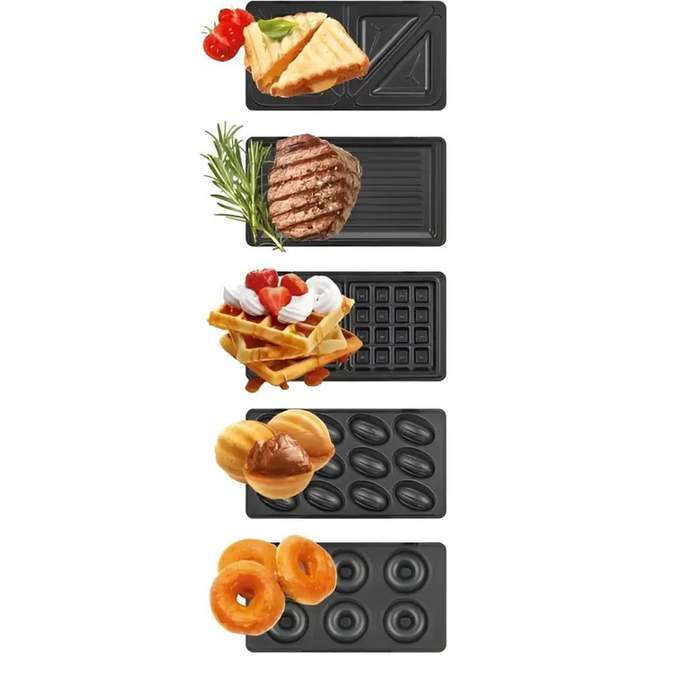 MPM MOP-54 Sandwich Toaster 5-in-1 Black - ToastersAGD-OPK<<<Home Appliance - ProductsAGD<<<ActionPL