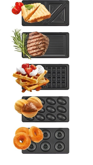 MPM MOP-54 Sandwich Toaster 5-in-1 Black