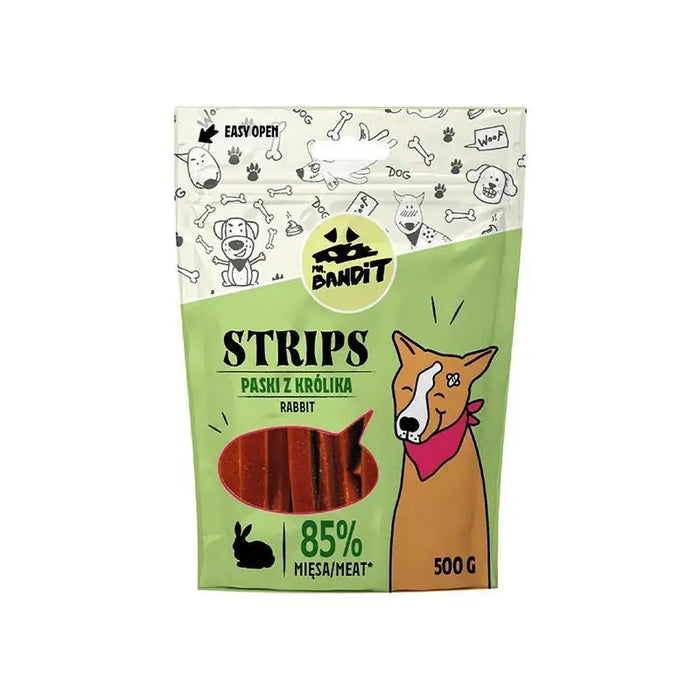 MR. BANDIT STRIPS Rabbit Strips - dog treat - 500 g - DelicaciesDLP-PRZ<<<For the dogDLP<<<ActionPL