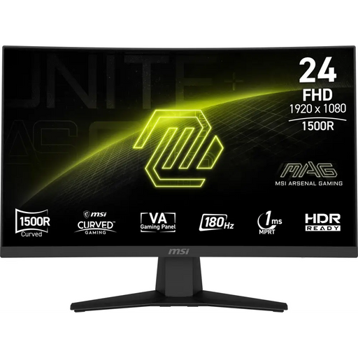 MSI MAG 244C computer monitor 59.9 cm (23.6’’) 1920 x 1080 pixels Full HD LCD Black - LCD monitors