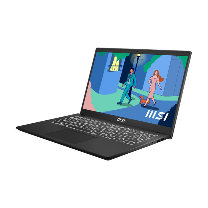 Laptop MSI MODERN 15 B7M 9S7-15HK12-456 15.6 ", AMD RYZEN 5 7430U, RAM 16 GB, SSD 512 GB, AMD RADEON GRAPHICS, WINDOWS 11, CLASSIC BLACK