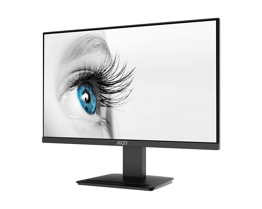 MSI PRO MP2412, 23.8", 100Hz, 1920x1080 FHD, VA, 1ms MPRT, 4ms GTG, 4000:1 CONTRAST RATIO, Anti-glare, 1x HDMI, 1x DP, VESA 75, Tilt, 300 cd/m2, 113% (CIE 1976), VESA 75mm, Display Kit App, T?V certified anti-flicker, 9S6-3BA9CH-042