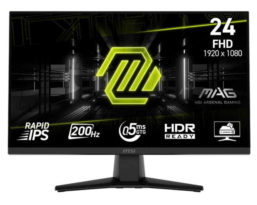 Monitor MSI MAG 242F, 23.8", 0.5ms, 200Hz, Rapid IPS, 1920x1080 (FHD), 16:9, AMD FreeSync Premium, 8
