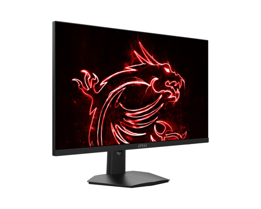 MSI G274F, 27", 180Hz, Rapid IPS, 1ms, 1920x1080 FHD, Nvidia G-sync compatible, HDR Ready, Night Vision, Anti-Flicker, LBL, 250 nits, 1000:1, 100M:1, 2xHDMI, 1xDP, 1xEarphone out, Tilt, Console mode, Frameless, Vesa 75, Black, 5.3kg