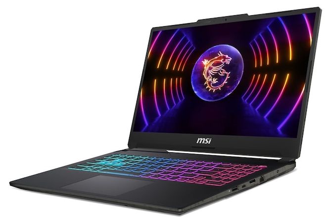 Gaming laptop MSI Cyborg 15 B13WEKG-1004XBG 9S7-15Q342-1004 15.6 ", INTEL CORE I7-13620H, RAM 16 GB, SSD 512 GB, NVIDIA GEFORCE RTX5050, 8 GB GDDR7, TRANSLUCENT BLACK