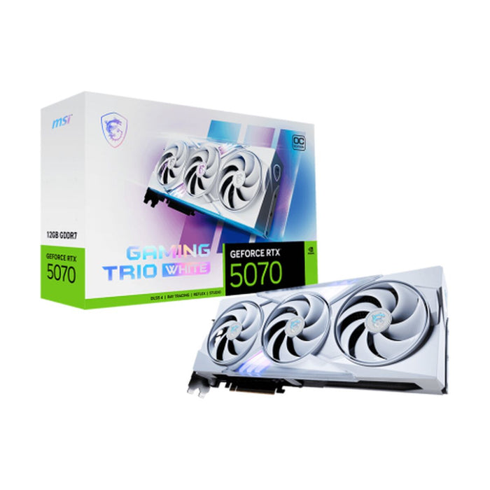 Graphics card MSI GeForce RTX 5070 12G TRIO OC WHITE 12 GB nvidia geforce rtx 5070 GDDR6X GDDR7