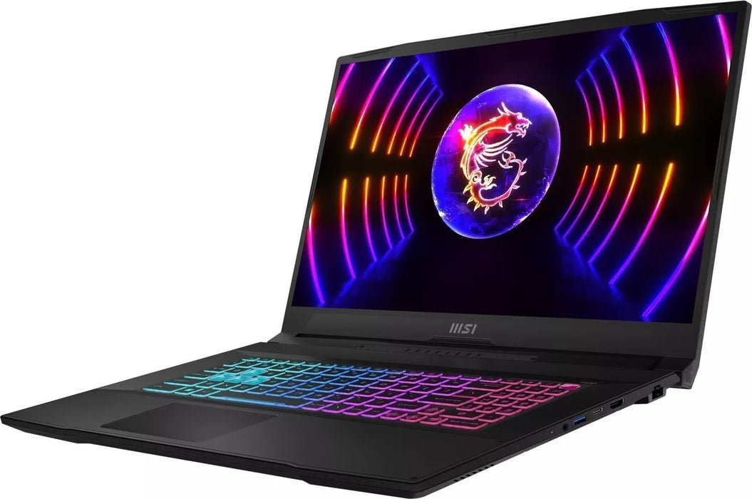 MSI Katana 17 B13VEK-1261XPL Intel® Core™ i7 i7-13620H Laptop 43.9 cm (17.3") Full HD 16 GB DDR5-SDRAM 1 TB SSD NVIDIA GeForce RTX 4050 Wi-Fi 6E (802.11ax) FreeDOS Black
