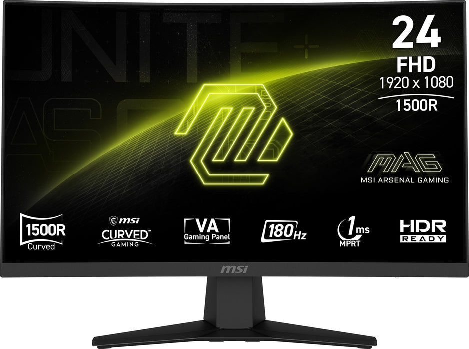 MSI MAG 244C computer monitor 59.9 cm (23.6") 1920 x 1080 pixels Full HD LCD Black