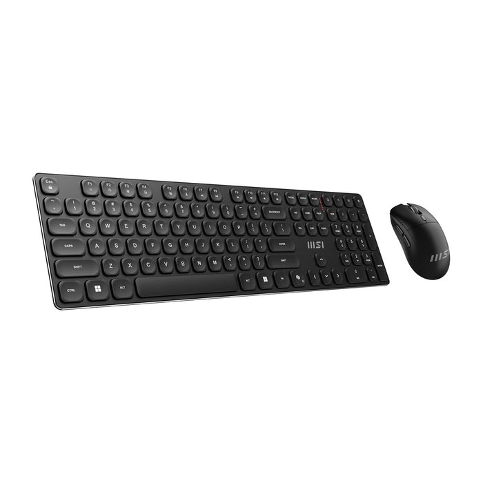 MSI FORGE K210 WIRELESS COMBO keyboard Mouse included Home/Office USB QWERTY US English Black