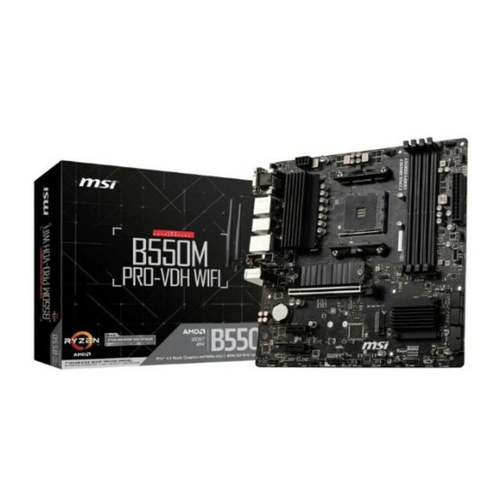 MSI B550M PRO-VDH WIFI 4xDDR4 ATX HDMI DP VGA USB MB