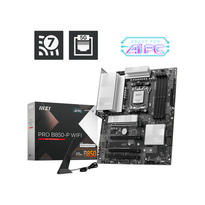 Motherboard MSI PRO B850-P WIFI AMD B850 AMD AM5
