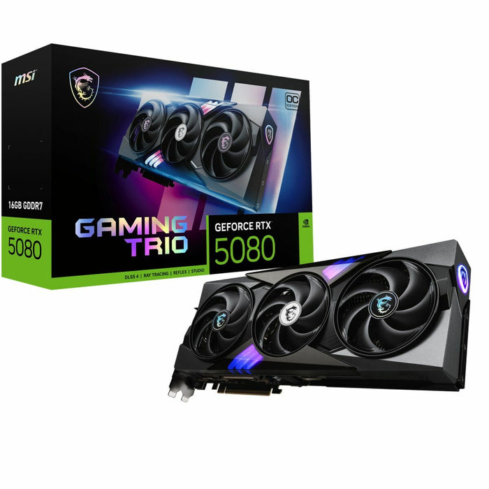 Graphics card MSI GEFORCE RTX 5080 16G GAMING TRIO OC 16 GB