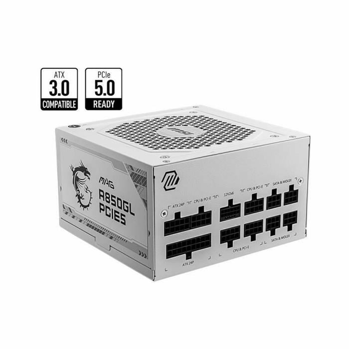Power supply MSI MAG A850GL PCIE5 WHITE 850 W 80 Plus Gold