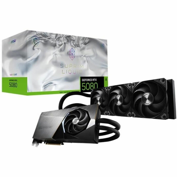Graphics card MSI RTX 5080 16G SUPRIM LIQUID SOC GEFORCE RTX 5080 16 GB GDDR7