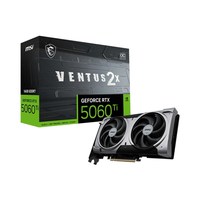 Graphics card MSI RTX 5060 Ti 16G VENTUS 2X OC PL geforce rtx 5060 ti 16 GB GDDR6X GDDR7
