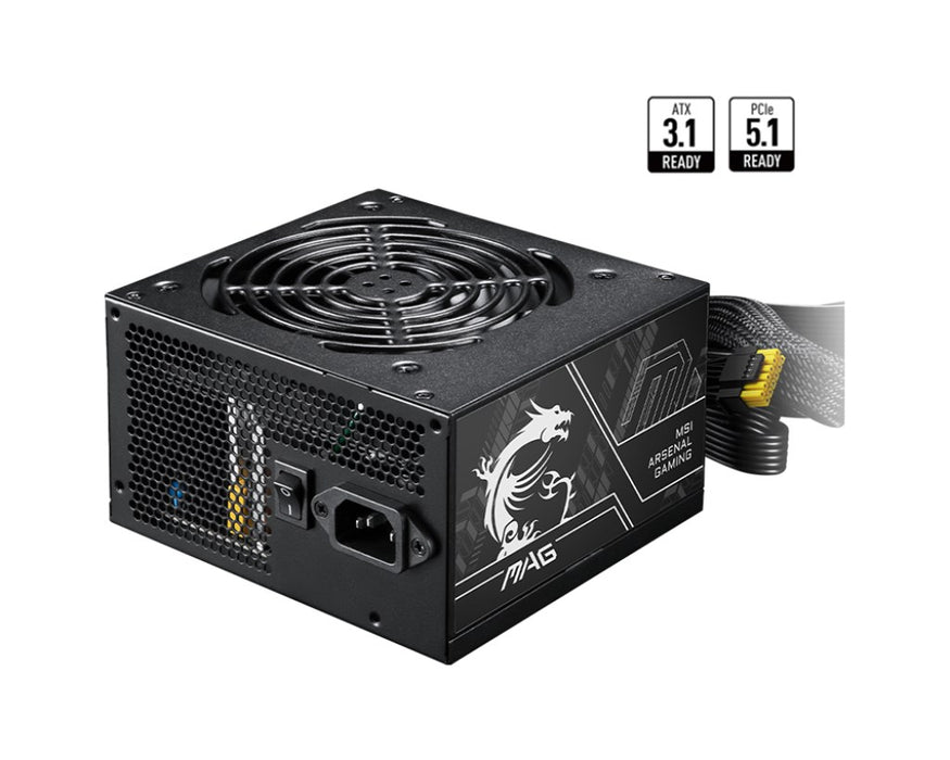 MSI MAG A650BN PCIE5 II power supply unit 650 W 20+4 pin ATX ATX Black
