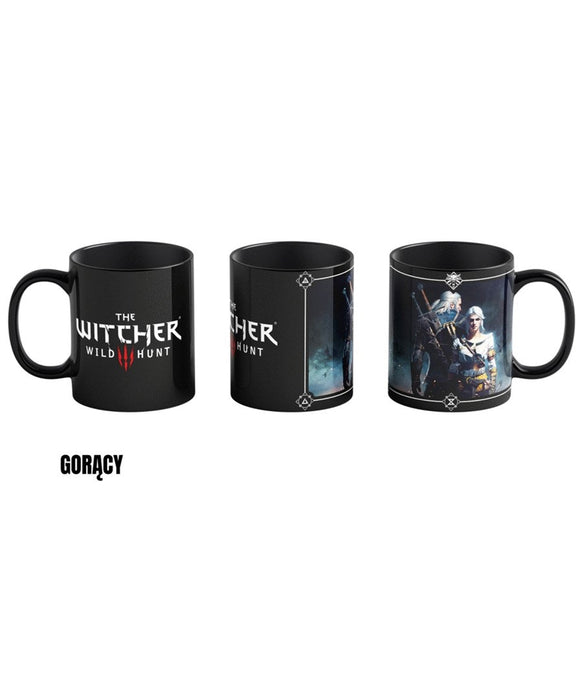 Mug Good Loot The Witcher 3 Art Heat Reveal - Geralt & Ciri 480 ml Black - MugsGDG-KUB<<<Gadgets