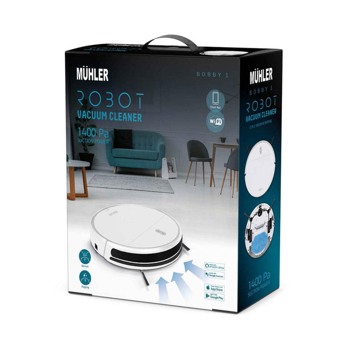 ROBOT VACUUM CLEANER MUHLER BOBBY 1 WHITE