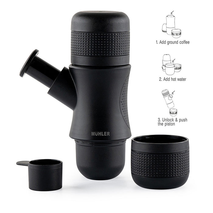 Coffee machine MUHLER MCM-99H 800.00 ml, 8.00 bar, BLACK