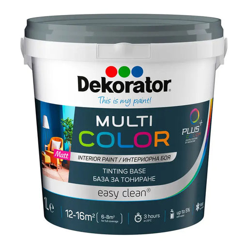 MULTICOLOR BASE P 1 L DEKORATOR - Бели интериорни бои<<<Интериорни бои<<<Подови и стенни покрития<<<Praktiker&&&Бели