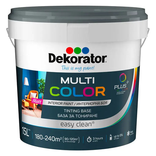 MULTICOLOR BASE P 15 L DEKORATOR - Бели интериорни бои<<<Интериорни бои<<<Бои и лакове<<<Praktiker