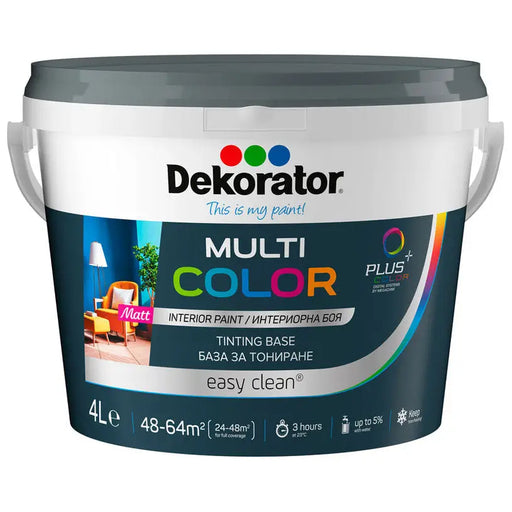 MULTICOLOR BASE P 4 L DEKORATOR - Бели интериорни бои<<<Интериорни бои<<<Подови и стенни покрития<<<Praktiker&&&Бели