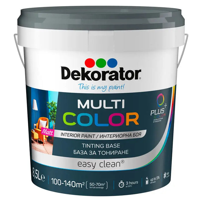 MULTICOLOR BASE P 8.5 L DEKORATOR - Бели интериорни бои<<<Интериорни бои<<<Бои и лакове<<<Praktiker