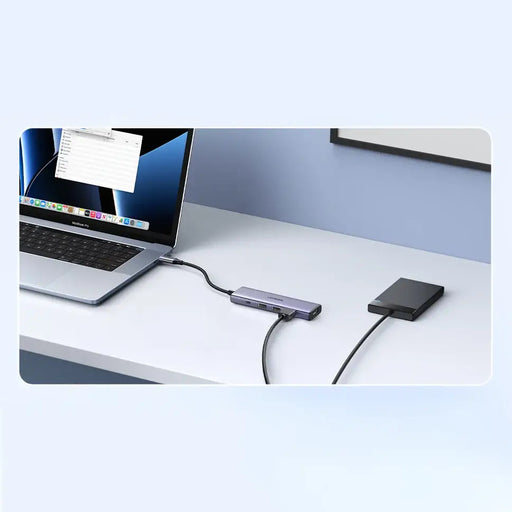 Multifunctional HUB 5in1 USB-C - HDMI 1.4 / 3 x USB-A / USB-C PD 100W Ugreen CM511 - gray - USB hubs<<<HurtelXML
