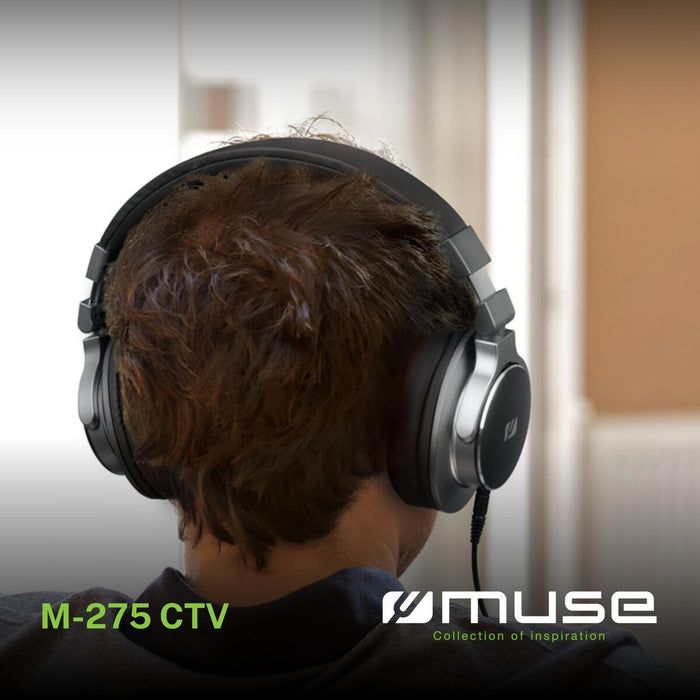 Headphones with Headband Muse M275CTV Black