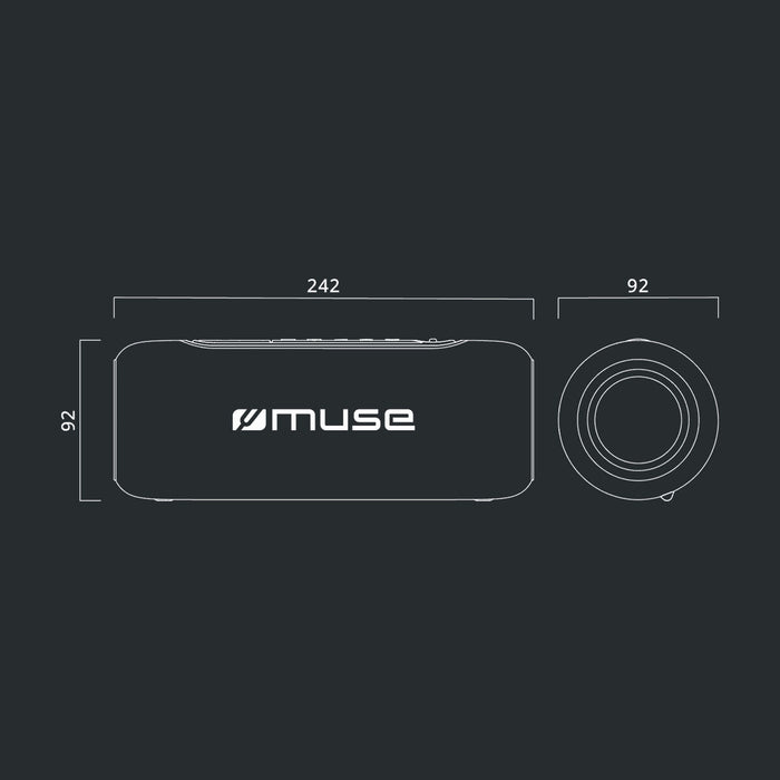 Portable Bluetooth Speakers Muse M780BTR     20W Blue 20 W