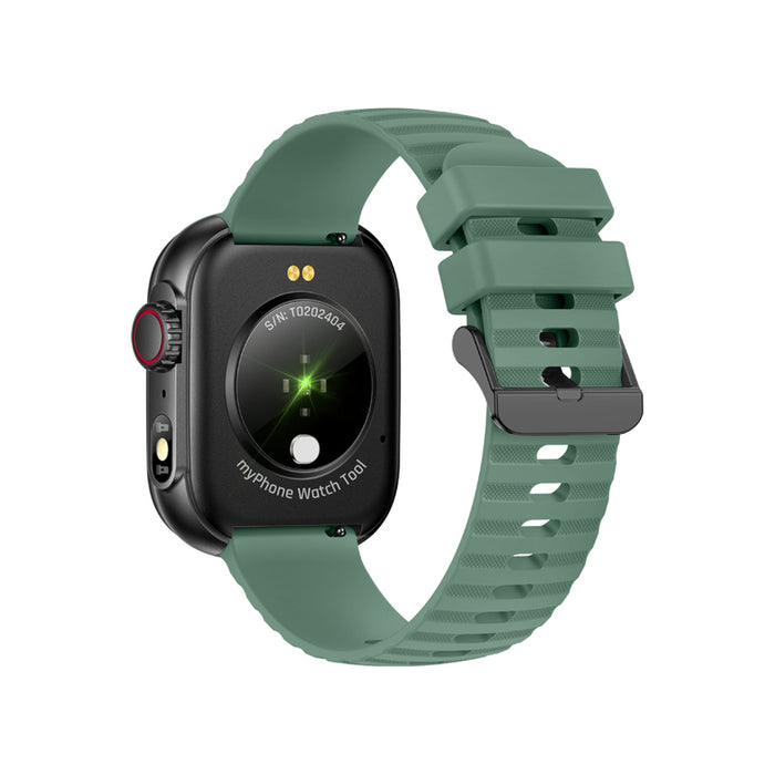 Smart watch MYPHONE WATCH TOOL GREEN 42 MM, HEART MONITOR, SPO2