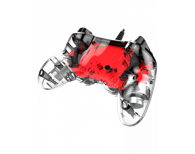 Wired gamepad Nacon Wired Illuminated Compact Controller Red, Red