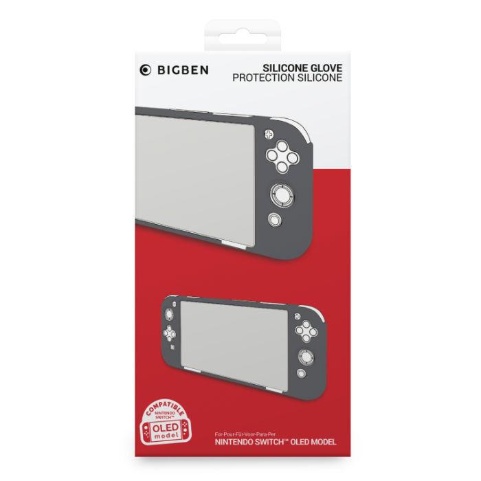 Big Ben Silicon Glove Silicone Protective Case, Gray (Nintendo Switch OLED)
