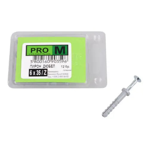NAIL-DOGLE F6X35MM 12 PIECES PRO M - Комплекти дюбели и винтове<<<Дюбели<<<Инструменти и железария<<<Praktiker