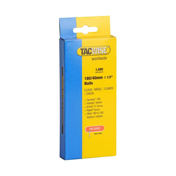 NAILS FOR TAKER 40 MM TACWISE 1000 PCS - Скоби и пирони за такери<<<Консумативи за електроинструменти<<<Инструменти и