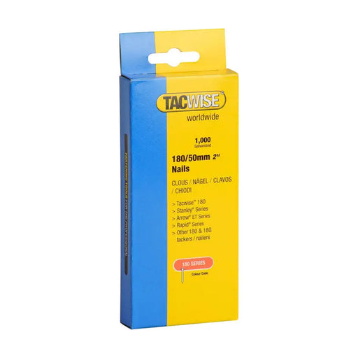 NAILS FOR TAKER 50 MM TACWISE 1000 PCS - Скоби и пирони за такери<<<Консумативи за електроинструменти<<<Инструменти и