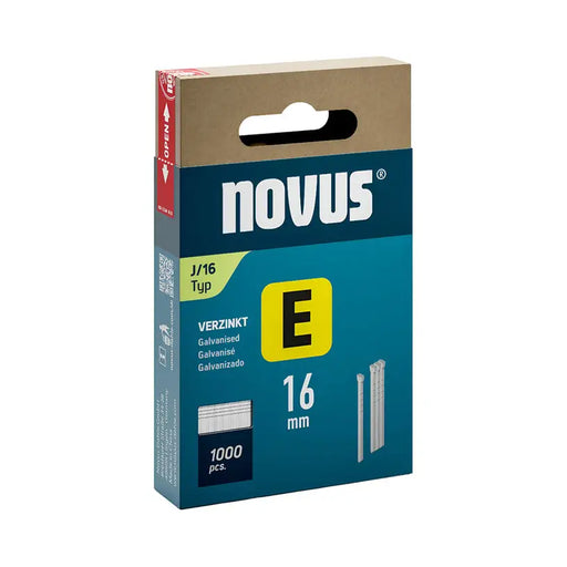 NAILS FOR TAKER TYPE J 16X1.2 MM NOVUS 1000 PCS - Скоби и пирони за такери<<<Консумативи за