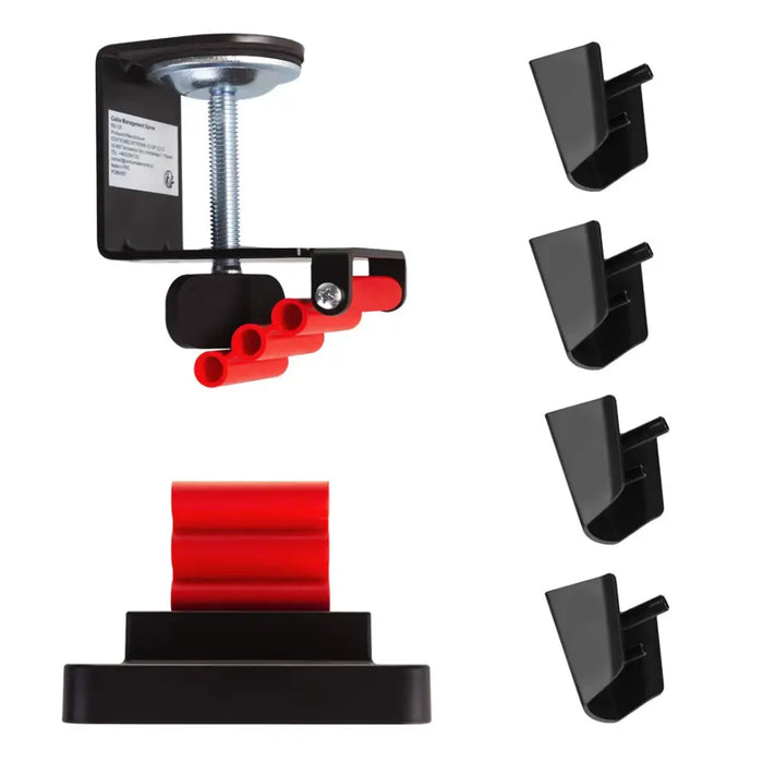 Nano RS desk cable organizer / cable grille 1345mm black and red RS125 - Cable coversTVA-MAS<<<TV